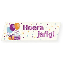 Plaatje - Hoera Jarig - ballonnen